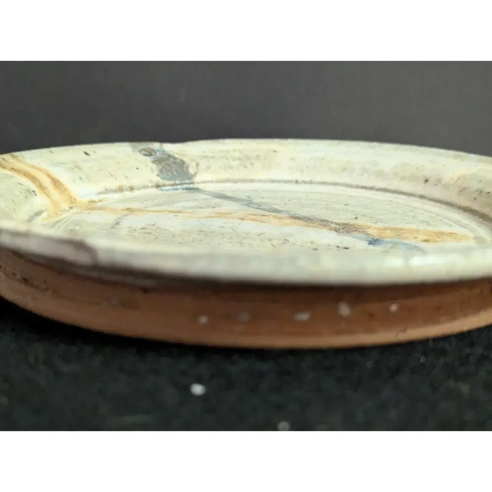 George Griffin Pottery, Sopchoppy Florida Handmade Art Pottery Bread Plate 7.5
